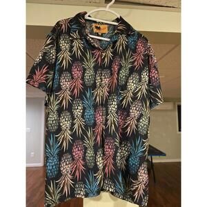 INgear Men's Hawaiian Pineapple Shirt XL Short Sleeve